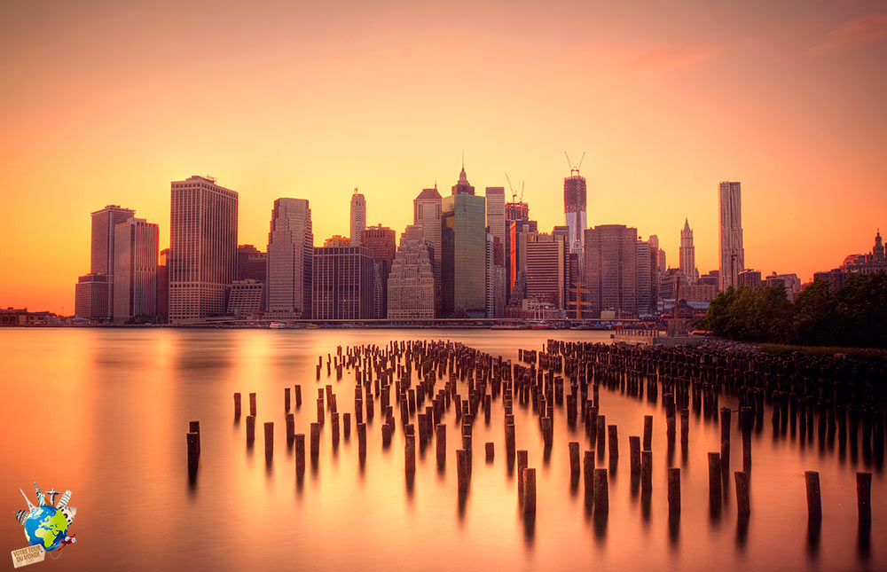 La vue sur Manhattan depuis Brooklyn 