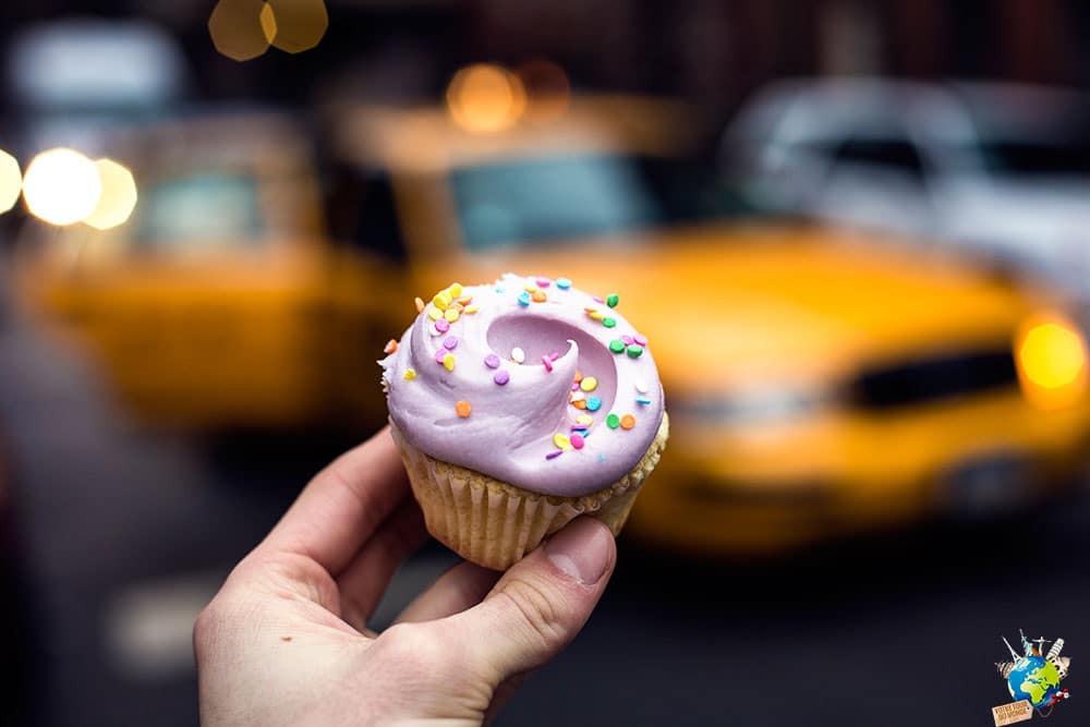 On profite d'une petite pause pour déguster une pâtisserie à magnolia bakery