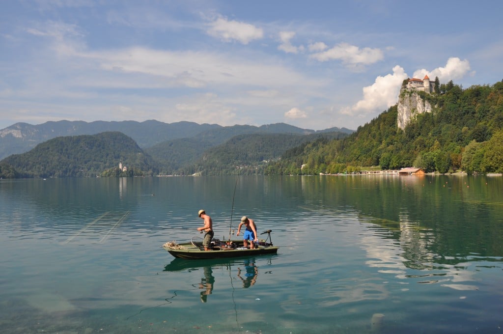 Lac de Bled château et île