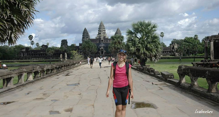 La visite de angkor vat au Cambodge pendant l'un de mes voyages 