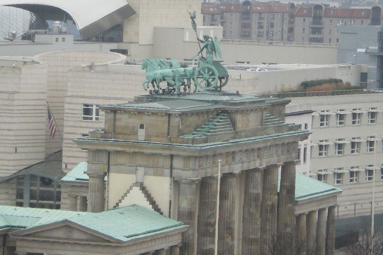 La Porte de Brandebourg, symbole de la ville de Berlin