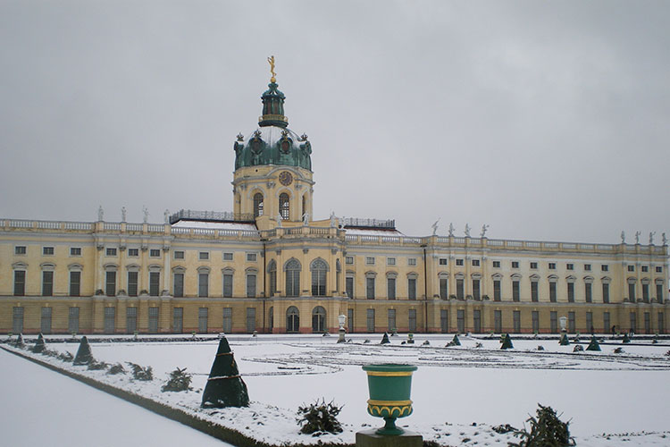 Le château de Charlottenburg sous la neige