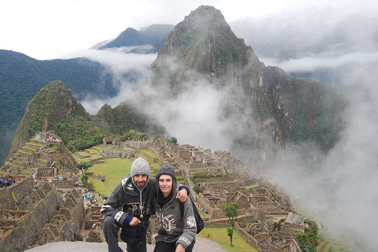 Nous sommes revenus du Machu Picchu à pied, une marche d'à peu près 25 kilomètres