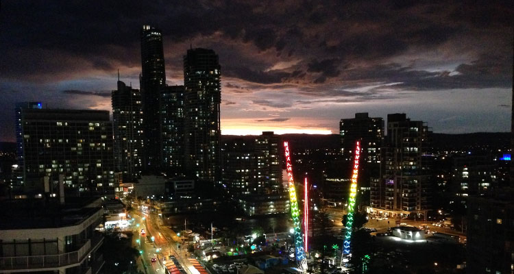 Surfers Paradise de nuit