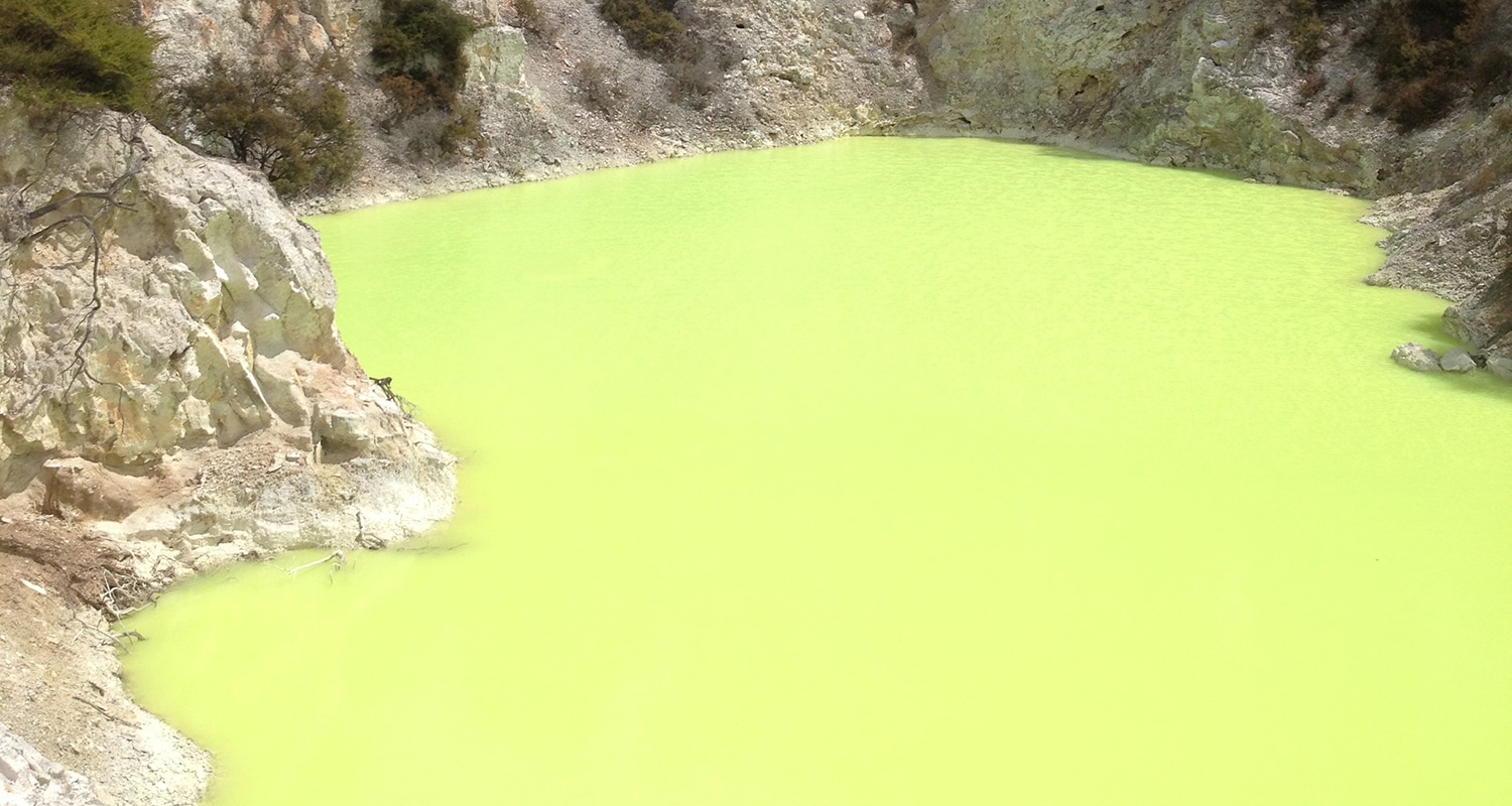 le parc Wai o tapu en nouvelle zélande