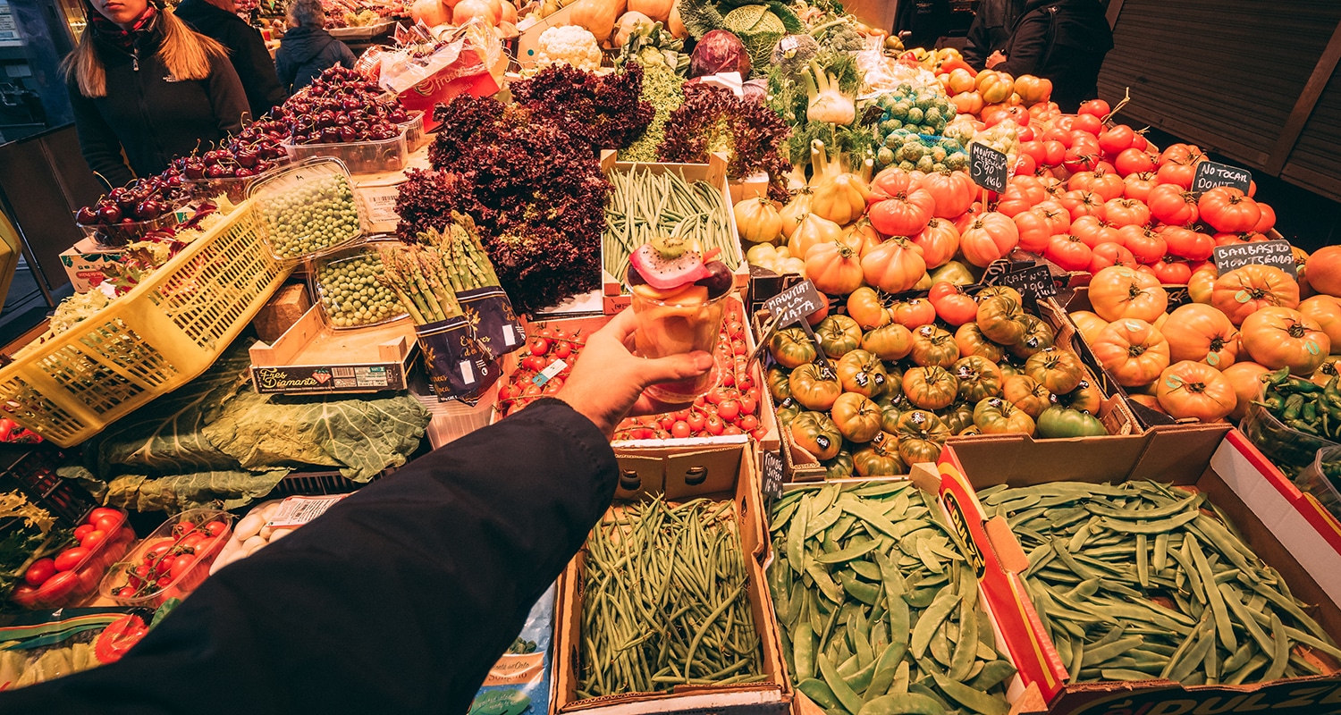 La boqueria à barcelone