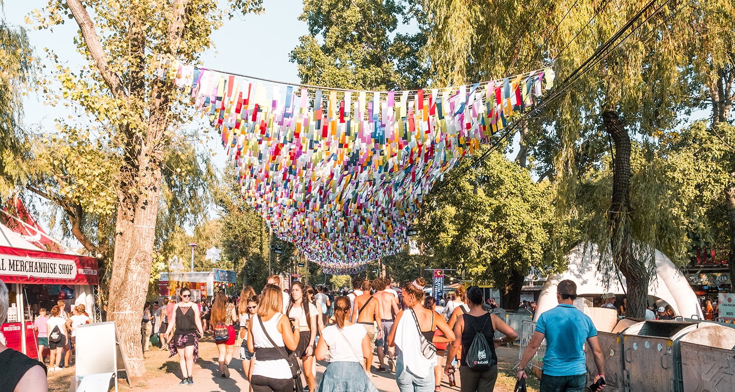 bonne ambiance au Sziget festival