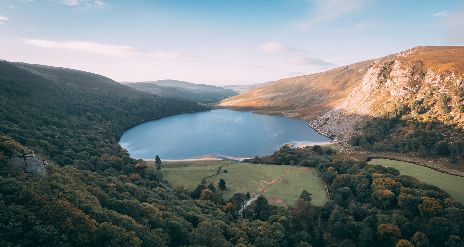 Lough tay au lever de soleil