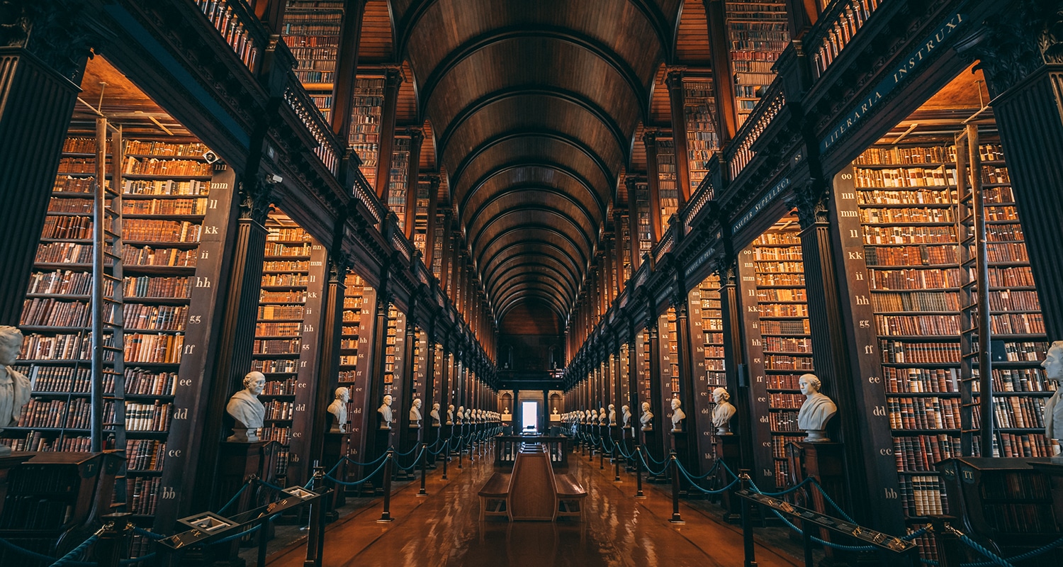 Bibliotheque de trinity college, un endroit magique