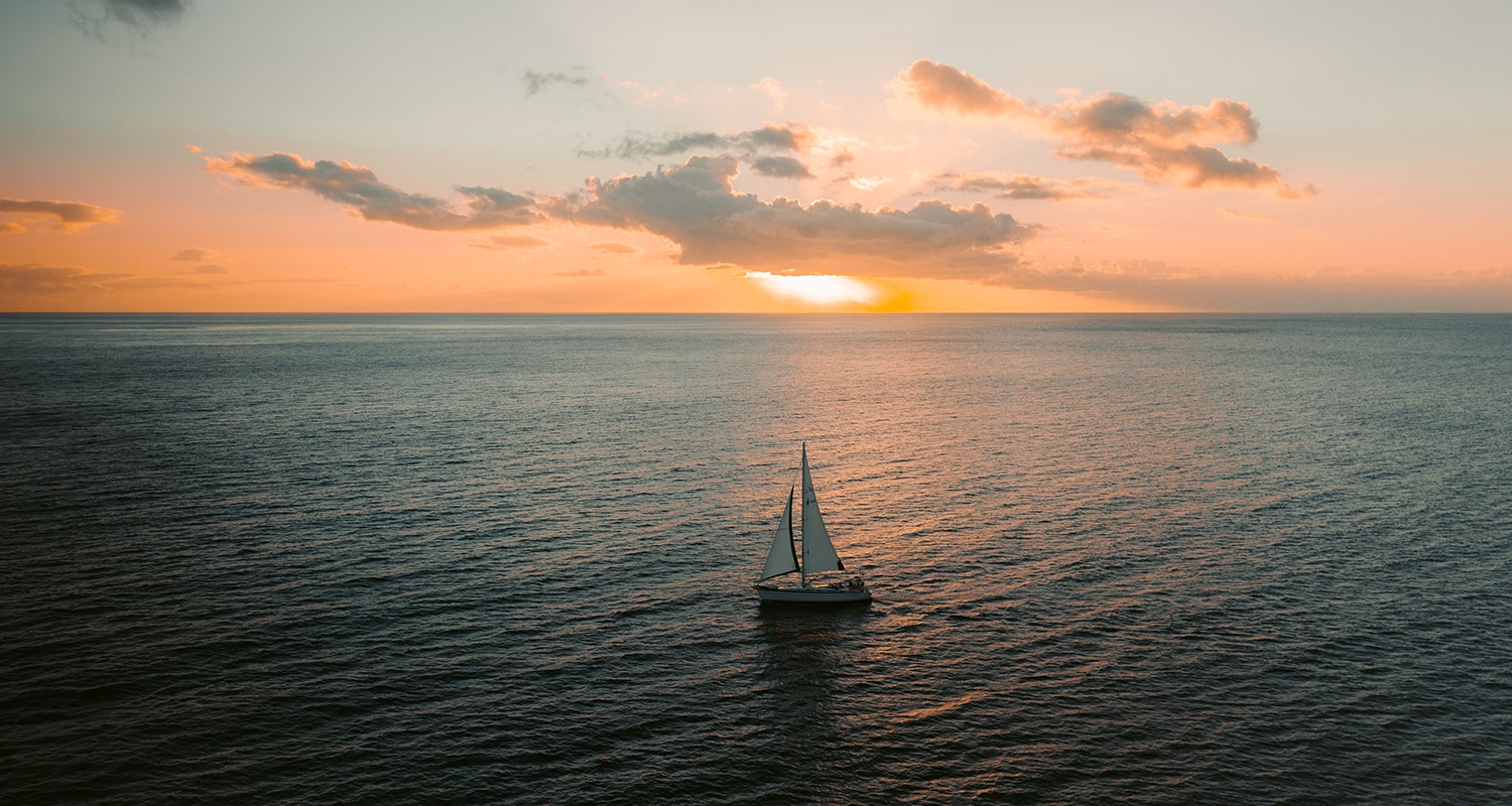 un superbe coucher de soleil à l'anse du souffleur