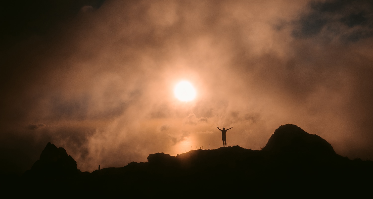 le sommet de la soufriere, le plus haut point de Guadeloupe