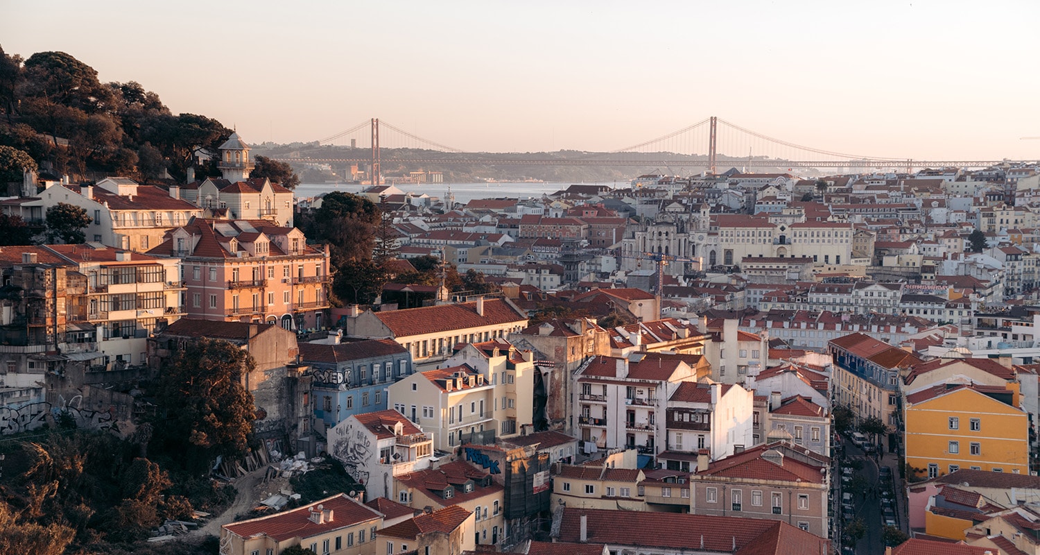 La vue depuis mon mirador préféré à Lisbonne